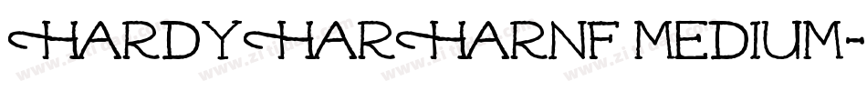 HardyHarHarNF Medium字体转换